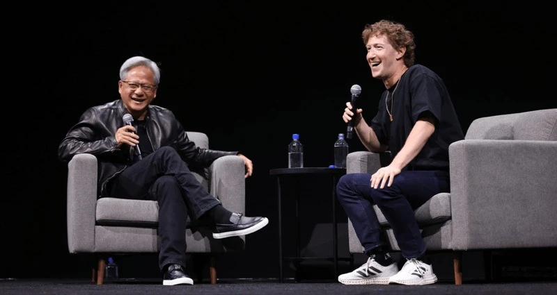 Zuckerberg y Huang