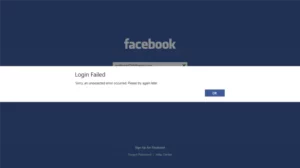 Facebook Fallo Login