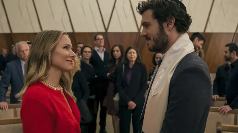 Kristen Bell es Joanne y Adam Brody es Noah en "Nadie quiere esto"